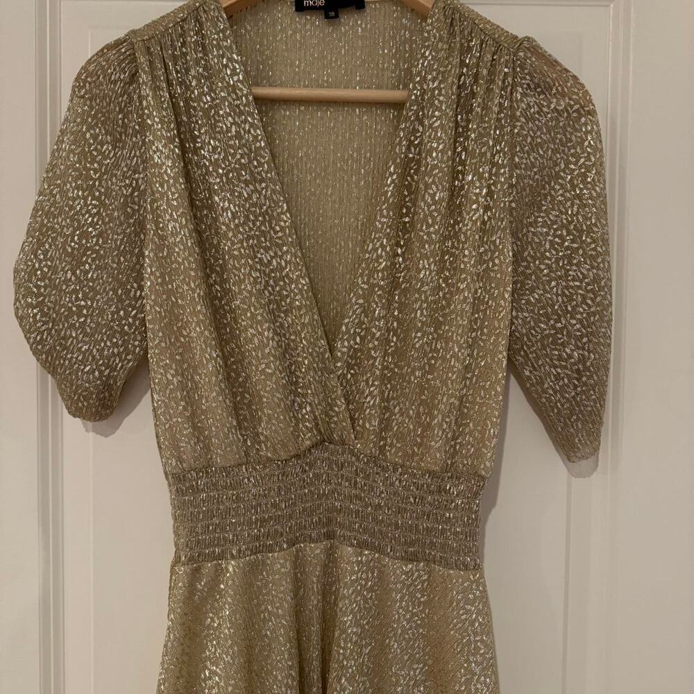 Maje Gold Sequin Dress - Gem